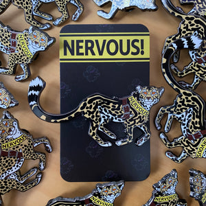 NERVOUS! Cheetah Enamel Pin